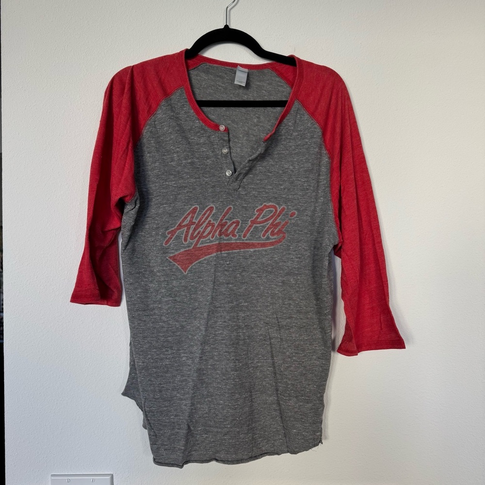 Alpha Phi Baseball Tee